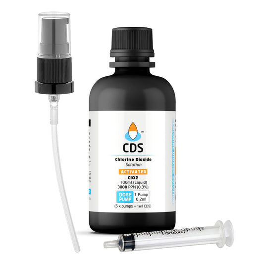 100ml Chlorine Dioxide Solution w/Dose-Pump (CDS)(Miracle Mineral Solution)